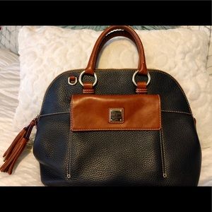 Fall/winter edition navy and brown Dooney & Bourke
